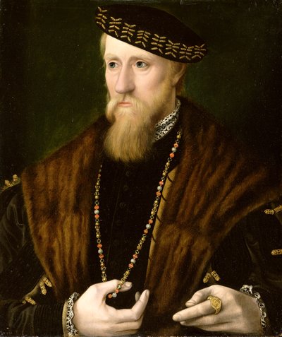 Portret van een Heer, traditioneel gedacht te zijn Edward Seymour, 1e Graaf van Hertford en Hertog van Somerset (ca. 1506-52) door English School